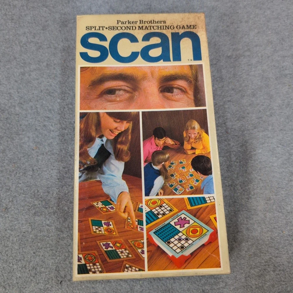 Vintage 1970 Parker Brothers Scan Split-Second Matching Game Retro Board Game - Picture 4 of 5